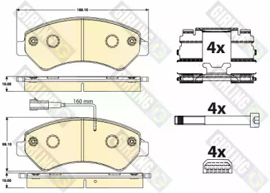 Запчасти для ТО GIRLING для PEUGEOT BOXER c бортовой платформой/ходовая часть 2.2 HDi 110