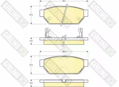 Тормозные колодки GIRLING для MITSUBISHI LANCER V (CB_A, CD_A, CE_A) 1.3 (CB1A)