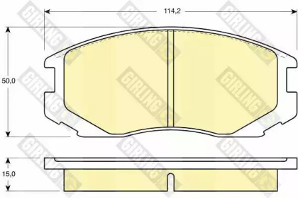 Тормозные колодки GIRLING для MITSUBISHI LANCER V (CB_A, CD_A, CE_A) 1.3 (CB1A)