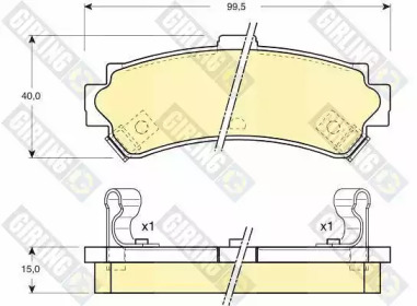 Дисковой тормозной механизм GIRLING для NISSAN ALMERA I (N15) 2.0 D