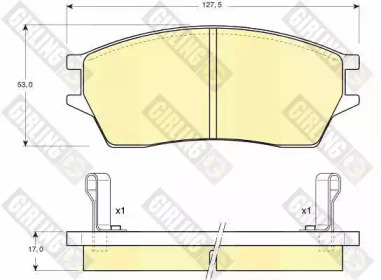 Тормозные колодки GIRLING для HONDA PRELUDE III (BA) 2.0 i EX 16V (BA2)