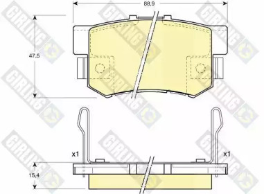 Дисковой тормозной механизм GIRLING для HONDA LEGEND II (KA) 3.2 i 24V (KA7)