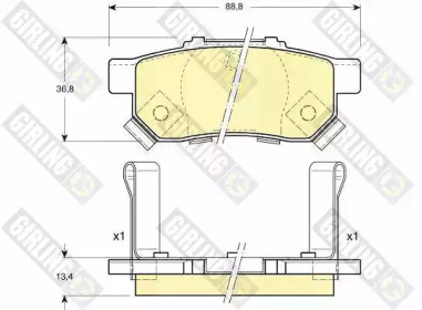 Дополнительные работы GIRLING для HONDA CIVIC VI седан (EJ, EK) 1.6 VTi (EK4)