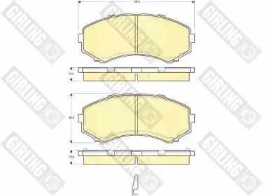 Дисковой тормозной механизм GIRLING для MAZDA E-SERIE Фургон (SR2) E2000