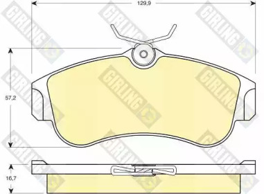 Тормозные колодки GIRLING для NISSAN ALMERA II Hatchback (N16) 1.5 dCi
