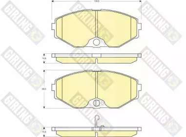 Дисковой тормозной механизм GIRLING для NISSAN AVENIR (W11) 2.0