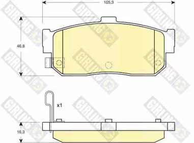Дисковой тормозной механизм GIRLING для NISSAN MAXIMA / MAXIMA QX IV Station Wagon (A32) 2.0 QX