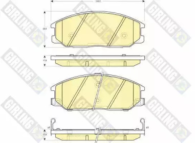 Дисковой тормозной механизм GIRLING для DAEWOO REXTON (GAB_) 2.9 TD