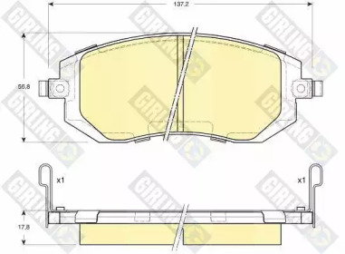 Дополнительные работы GIRLING для SUBARU IMPREZA седан (GD) 2.0 i AWD