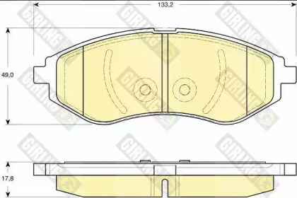 Тормозные колодки GIRLING для CHEVROLET KALOS 1.2