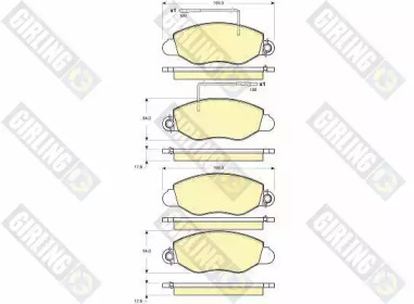 Дисковой тормозной механизм GIRLING для NISSAN CABSTAR E (TL_, VL_) 125.35, 125.45 (TL0, VL0)
