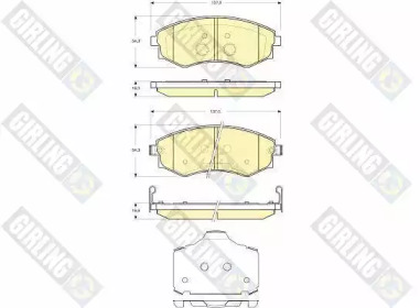 Дисковой тормозной механизм GIRLING для DAEWOO REXTON (GAB_) 2.9 TD