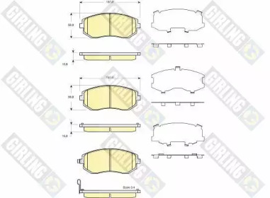 Дополнительные работы GIRLING для SUBARU IMPREZA седан (GD) 2.0 i AWD