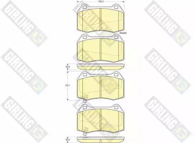 Дисковой тормозной механизм GIRLING для NISSAN 350 Z купе (Z33) 3.5