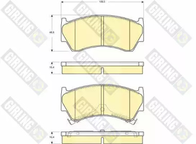 Дисковой тормозной механизм GIRLING для NISSAN ALMERA I (N15) 2.0 D