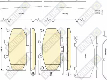Запчасти для ТО GIRLING для SUBARU IMPREZA седан (GD) 2.0 WRX Turbo AWD