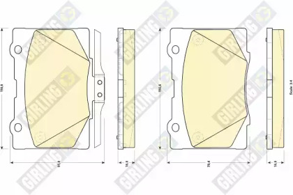 Дисковой тормозной механизм GIRLING для HONDA LEGEND IV (KB_) 3.5 V6 4WD (KB1)