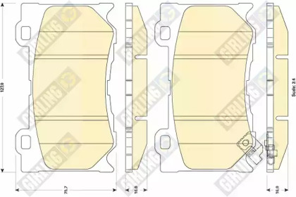 Дисковой тормозной механизм GIRLING для NISSAN 370 Z Roadster (Z34) 3.7