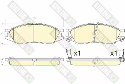 Дисковой тормозной механизм GIRLING для NISSAN ALMERA Classic (B10) 1.6 16V