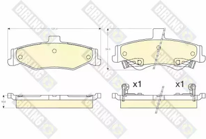 Тормозные колодки GIRLING для CHEVROLET CAMARO 3.8