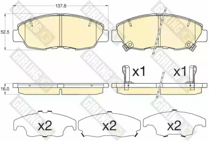 Запчасти для ТО GIRLING для HONDA CIVIC IX седан (FB, FG) 1.8 (FB2)