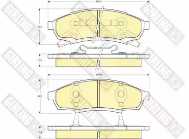 Дисковой тормозной механизм GIRLING для CHEVROLET LUMINA купе 2.5