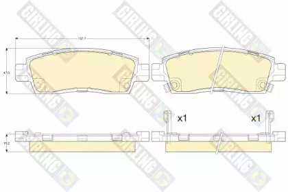 Тормозные колодки GIRLING для CHEVROLET TRAILBLAZER (KC_) 4.2 AWD