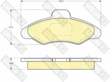 Дисковой тормозной механизм GIRLING для FORD ESCORT VI (GAL) 1.8 XR3i 16V 4x4