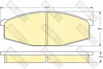 Дисковой тормозной механизм GIRLING для NISSAN PATROL III/2 Hardtop (K260) 2.8