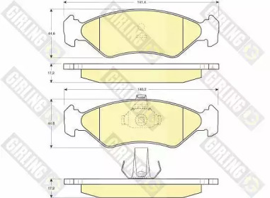 Комплект тормозов GIRLING для FORD FIESTA Фургон (JV_) D 1.8