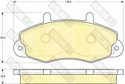 Дисковой тормозной механизм GIRLING для FORD TRANSIT Фургон (E_ _) 2.0 i (EAL, EAS)