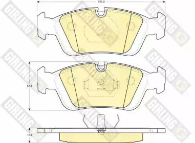 Комплект тормозов GIRLING для BMW 3 Compact (E36) 323 ti