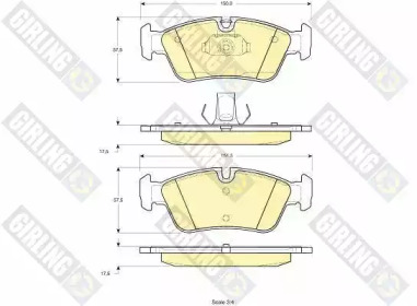 Дисковой тормозной механизм GIRLING для BMW 3 Compact (E36) 318 ti