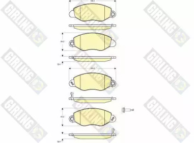 Комплект тормозов GIRLING для FORD TRANSIT c бортовой платформой/ходовая часть (FM_ _, FN_ _) 2.0 DI (F_E_, F_F_)