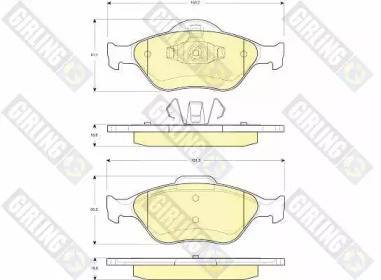 Дисковой тормозной механизм GIRLING для MAZDA 2 (DY) 1.4