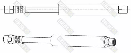 тормозные шланги GIRLING для VW GOLF II (19E, 1G1) 1.8 i Cat Syncro