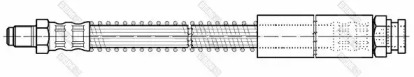 тормозные шланги GIRLING для PEUGEOT 205 I (741A/C) 1.6 GTI