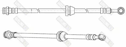 тормозные шланги GIRLING для CHEVROLET AVEO седан (T250, T255) 1.2 LPG