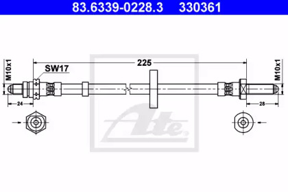 Тормоза ATE для FORD ESCORT IV Turnier (AWF, AVF) 1.6 D