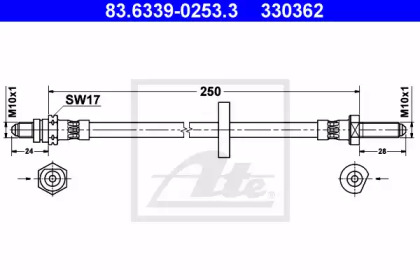 Тормоза ATE для FORD ESCORT IV Turnier (AWF, AVF) 1.6 D