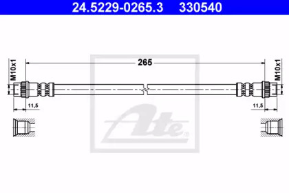 Тормоза ATE для RENAULT CLIO I (B/C57_, 5/357_) 1.4