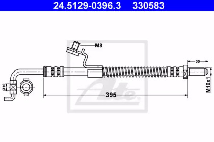 тормозные шланги ATE для FORD ORION III (GAL) 1.6 i