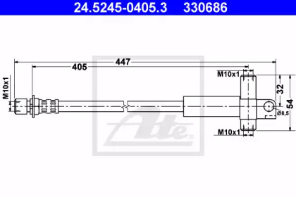 тормозные шланги ATE для FORD TRANSIT Фургон (E_ _) 2.5 TD (EAS, EAL)