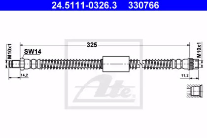 Тормоза ATE для NISSAN INTERSTAR Фургон (X70) dCi 80