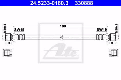 Тормоза ATE для CHEVROLET LANOS седан 1.6 16V