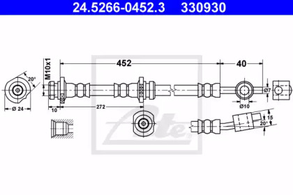Тормоза ATE для NISSAN ALMERA II Hatchback (N16) 1.8