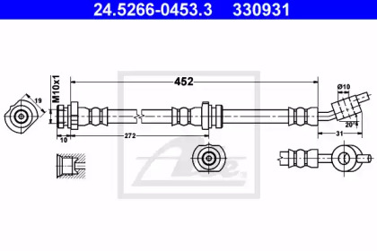 Тормоза ATE для NISSAN ALMERA II Hatchback (N16) 1.8