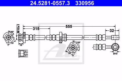 Тормоза ATE для NISSAN ALMERA II Hatchback (N16) 1.8