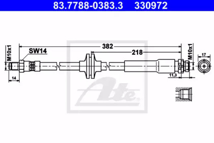 Тормоза ATE для MAZDA 3 (BK) 2.3 MPS Turbo