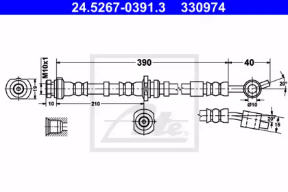 Тормоза ATE для NISSAN PRIMERA Traveller (WP11) 2.0 TD